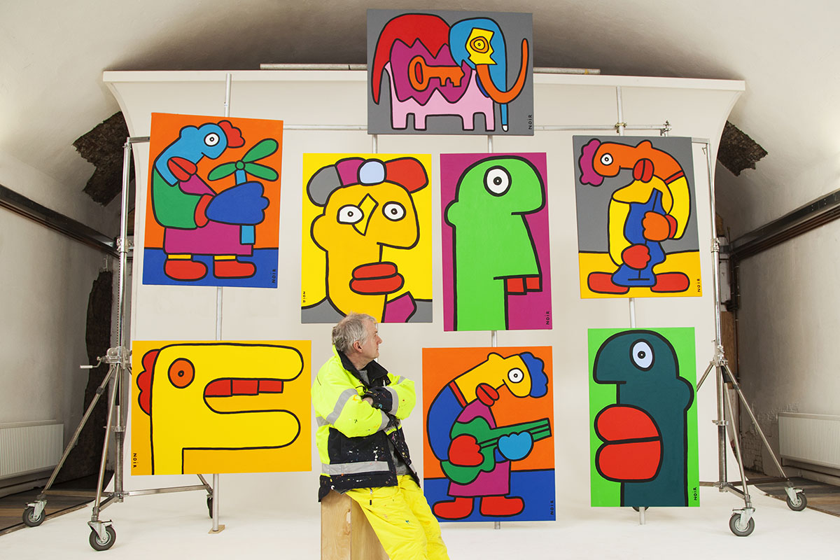 Thierry Noir Retrospective Canvas Works (Mitchell Mclennan www.mclennanphoto.com.au